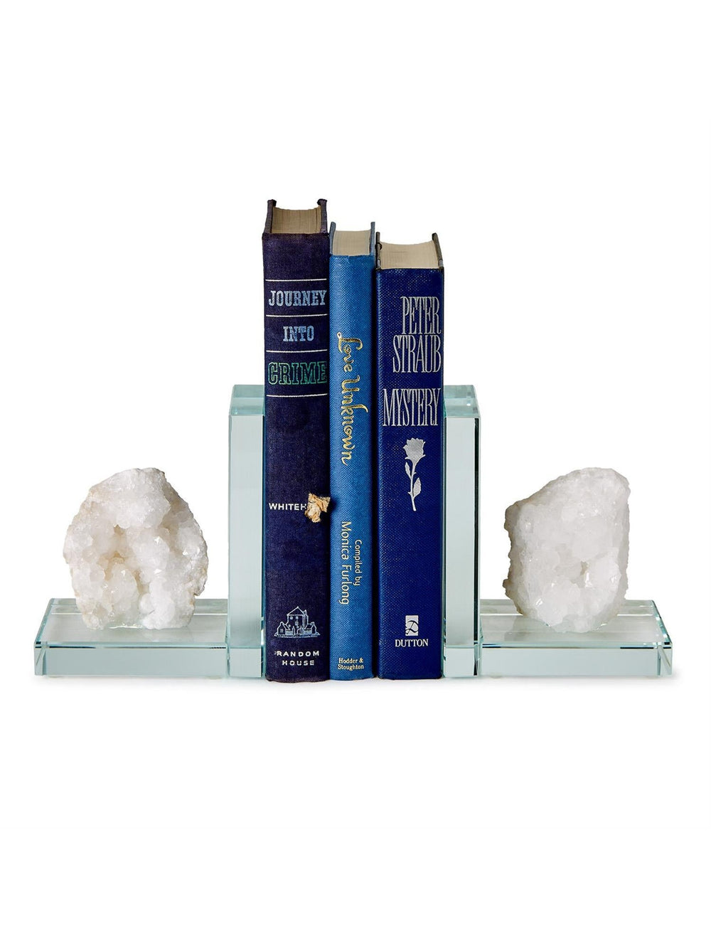 White Quartz Crystal Bookend