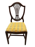 Federal Mahogany Shield Back Dining Chairs (4)