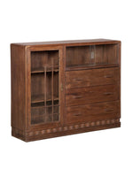 Wood & Glass 3 Way Cabinet