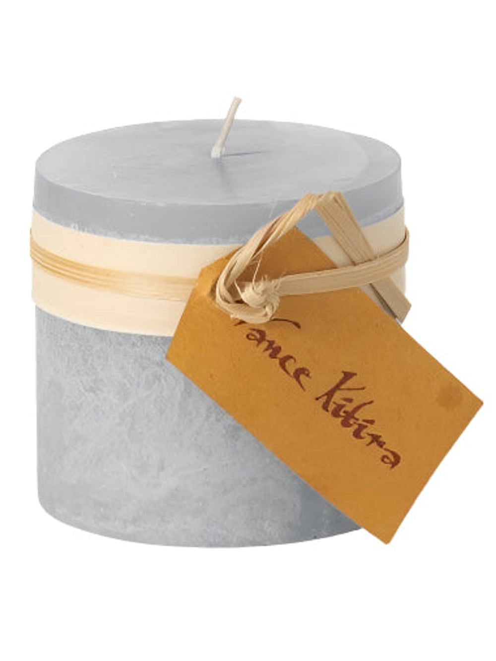 Dove Gray 3.25" Timber Pillar Candle