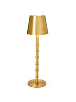 Gold Bamboo Lamp | LED Portable Cordless