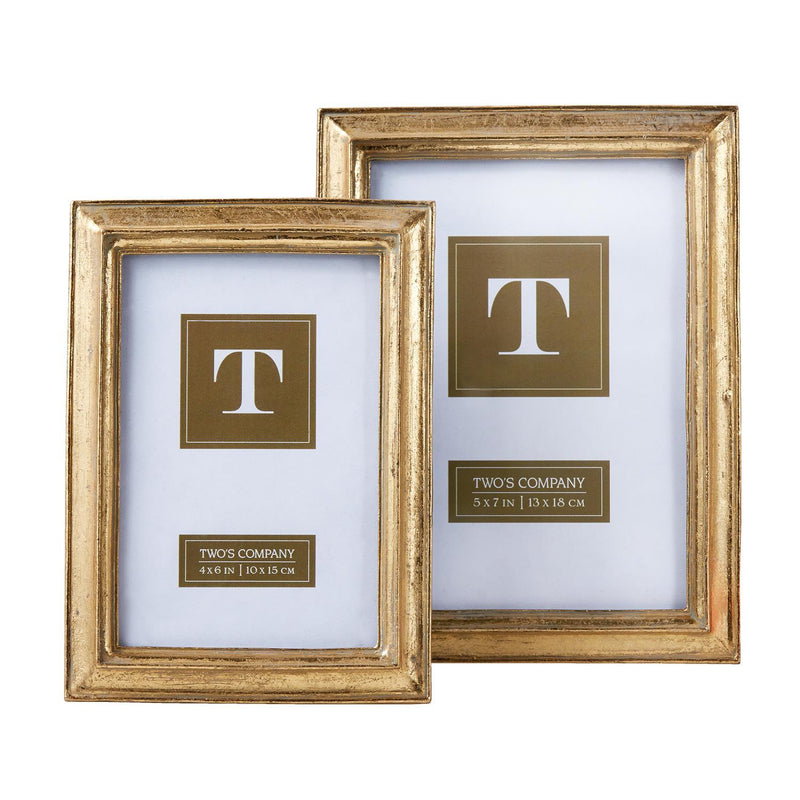 Gold Leaf Photo Frame | 5x7