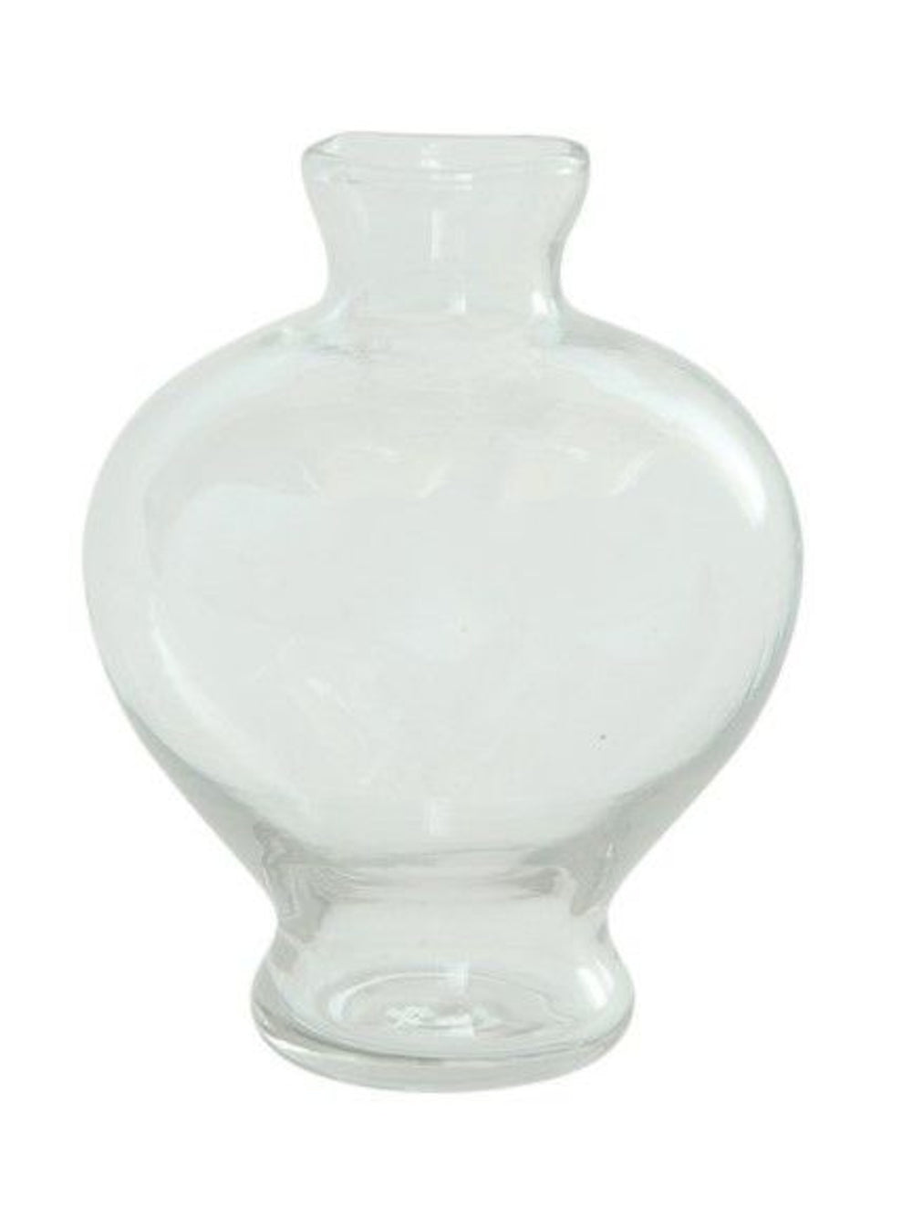 Glass Footed Vase | Clear