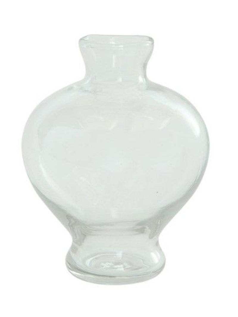 Glass Footed Vase | Clear