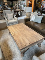 Wooden Carving Coffee Table | 65.5"