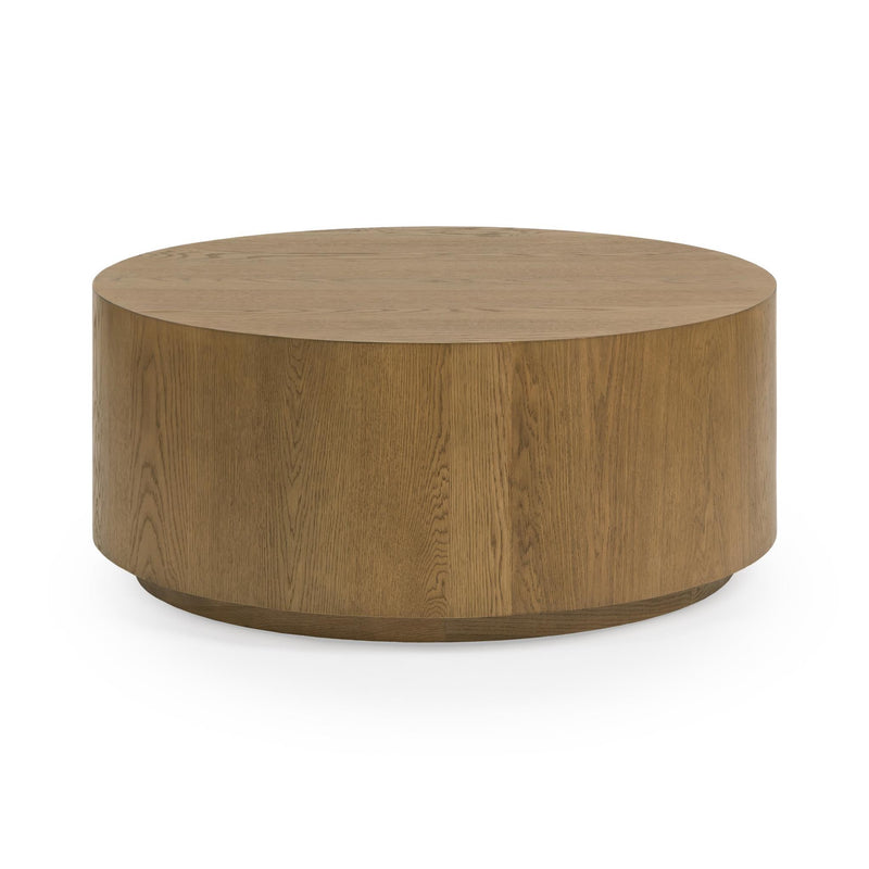 Layne Coffee Table with Casters | Light Brown | 42 x 42 x 17