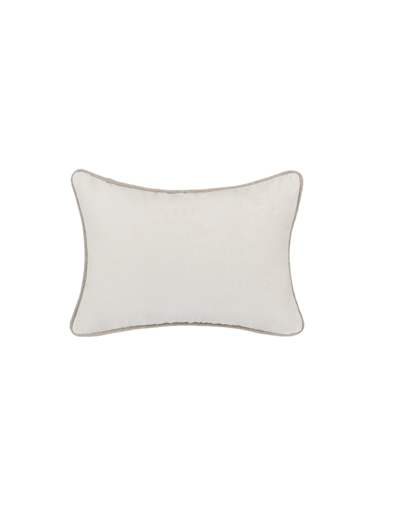 Heirloom Velvet Kidney Pillow | Ivory