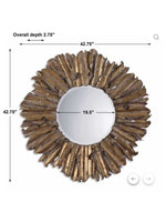 Hemani Antique Gold Mirror