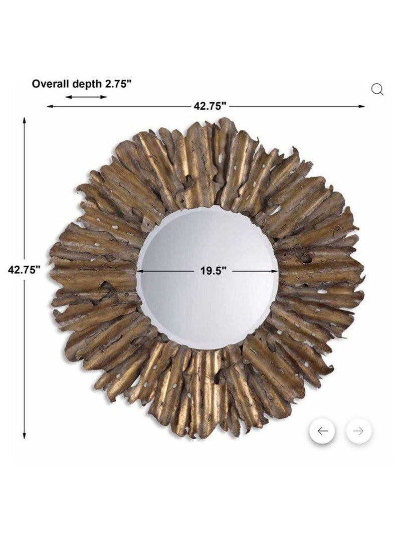 Hemani Antique Gold Mirror