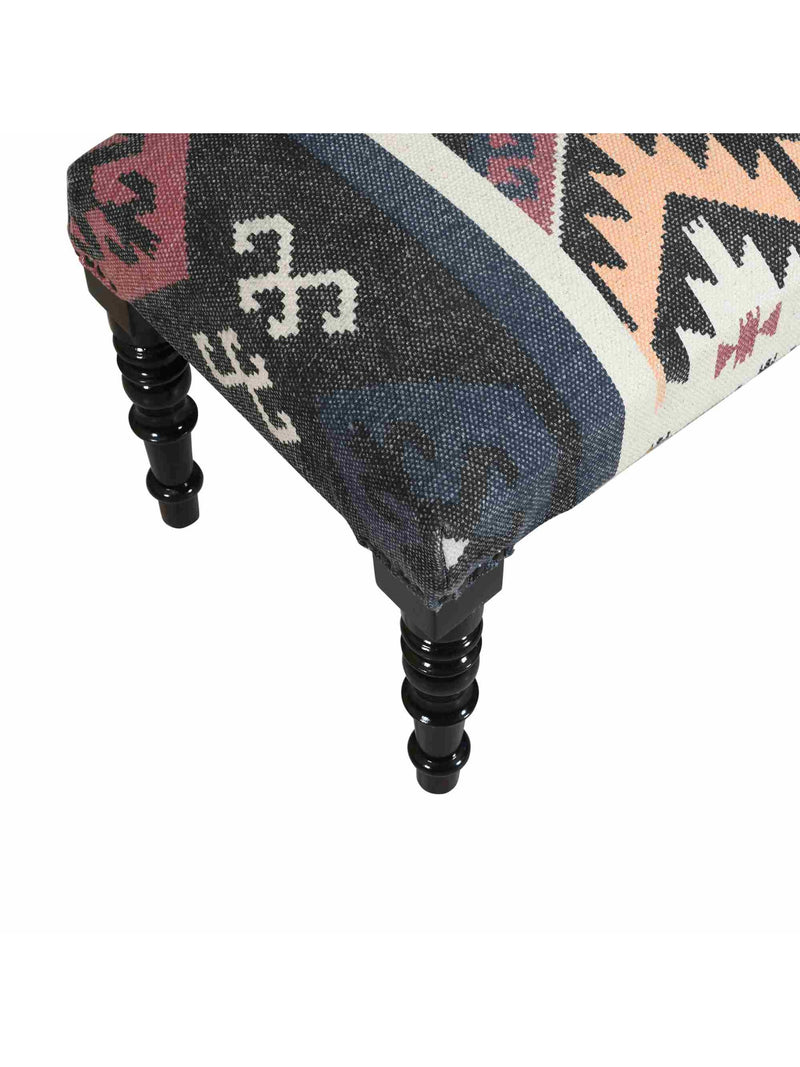 Black Multi Colored Bench