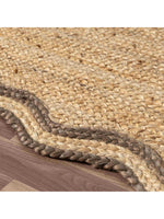 Scalloped Edge Jute Rug