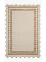 Scottie Wool Rug|Ivory/Rust 5' x 7'5"