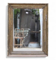 Old World Wooden Mirror