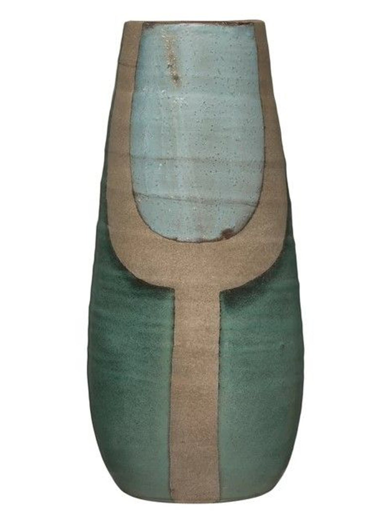 Hand-Painted Terracotta Vase