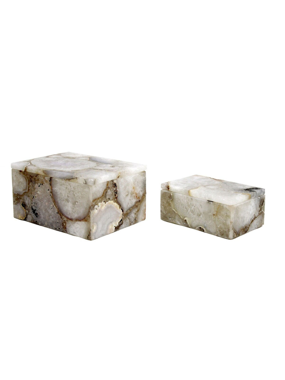 White Agate Box | Large