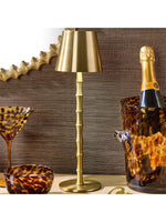 Gold Bamboo Lamp | LED Portable Cordless