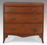 Georgian Mahogany Bow Front Dresser