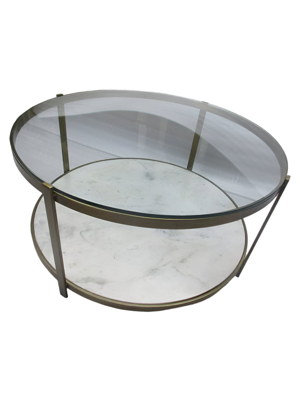 Chloe Iron Coffee Table | White