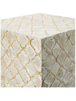 Capiz Block Stool