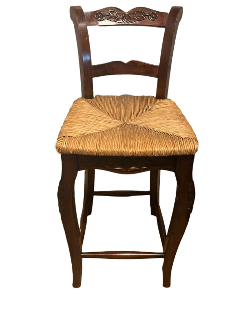 Wood & Rush Stool