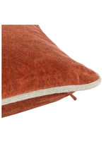 Heirloom Velvet Throw Pillow | Terra Cotta