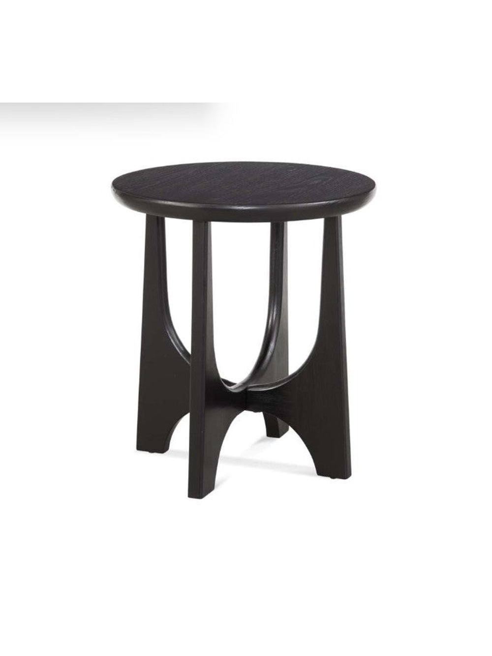 Dunnigan Round End Table | Black