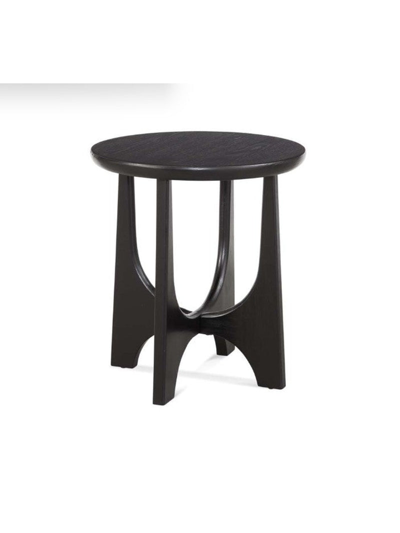 Dunnigan Round End Table | Black
