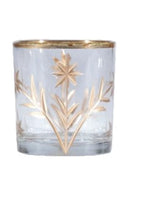 Etched Gold Glass Votive | 4 Styles