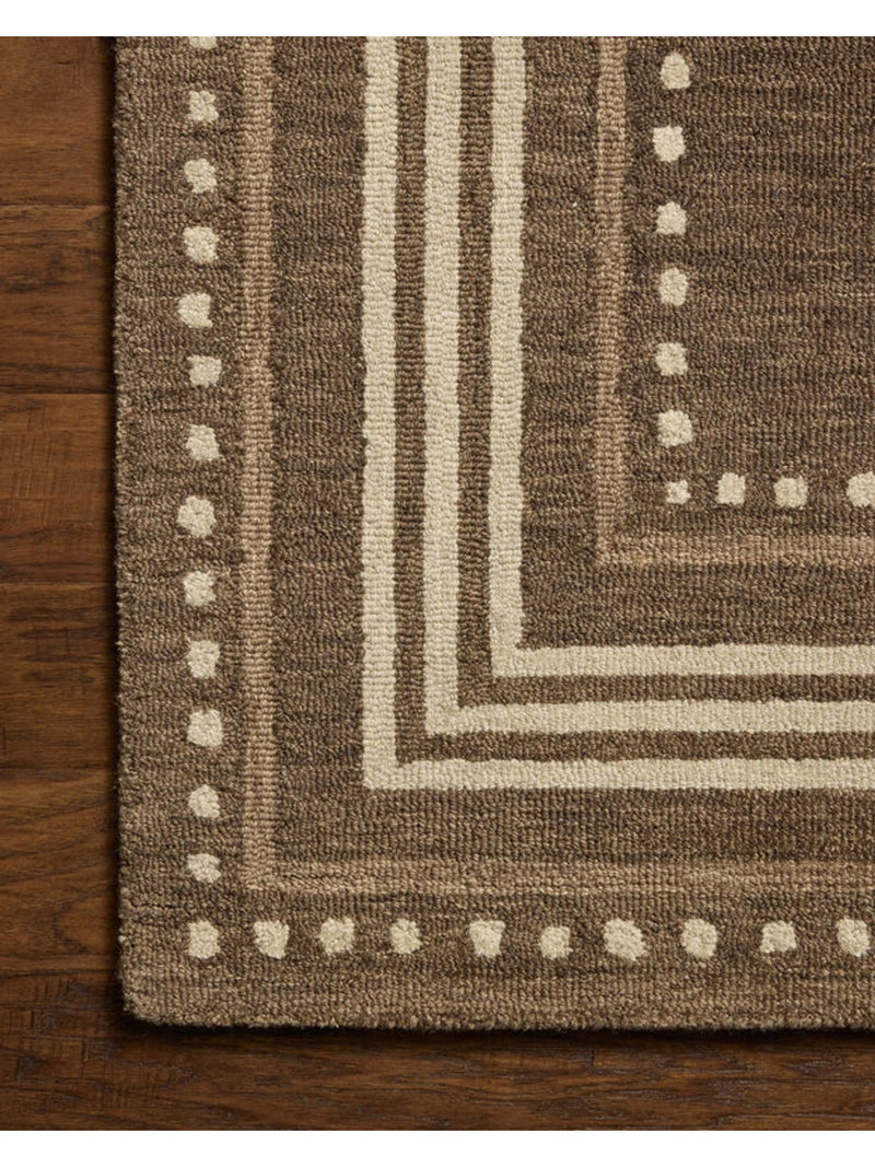 Wool Runner|Bark/Natural 2.5" x 9'9"