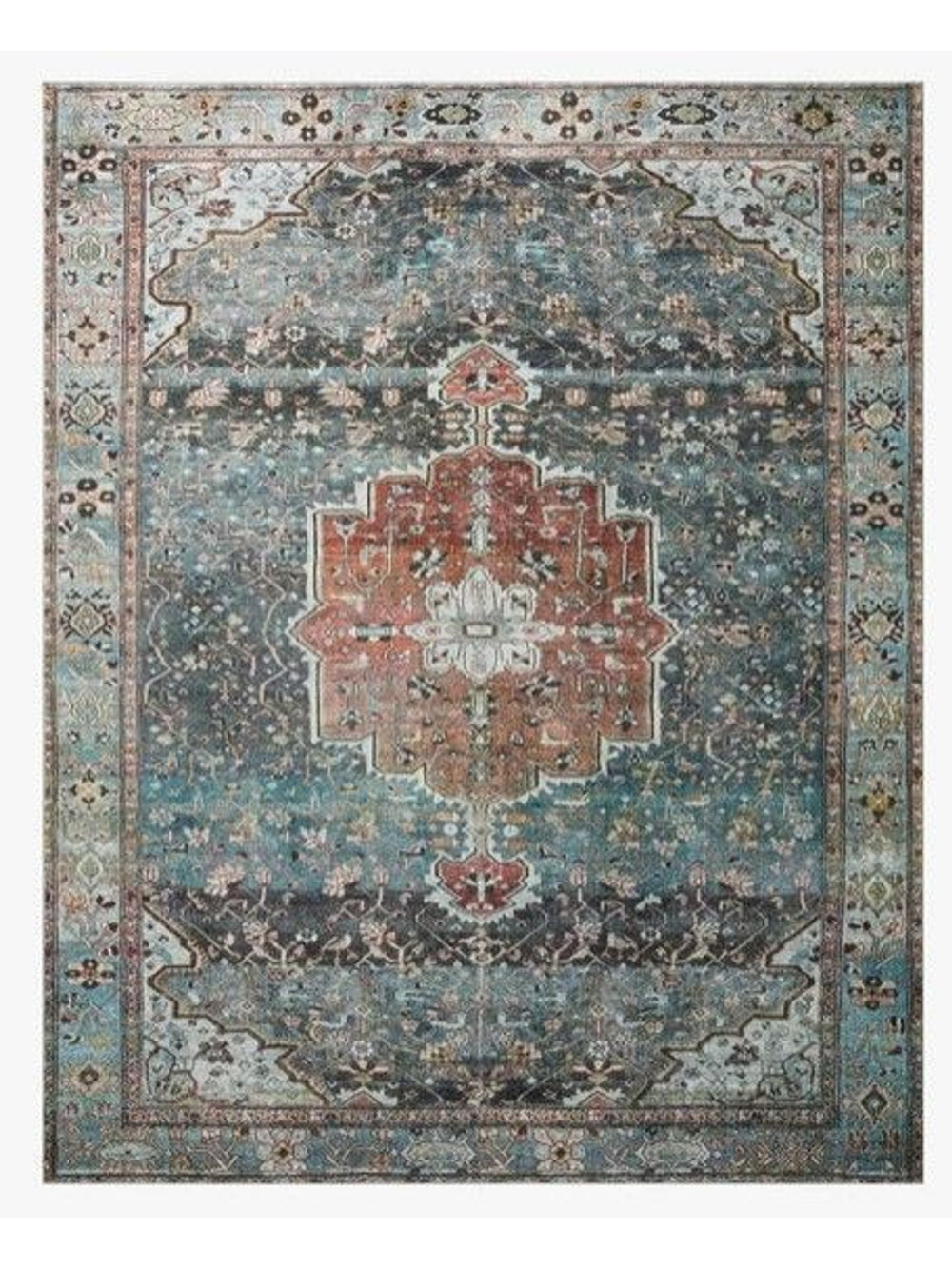 Margot Rug | Ocean Brick 8X10