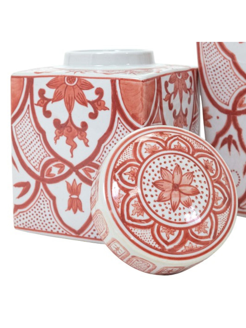 Cinnamon Lidded Jar SM | Red