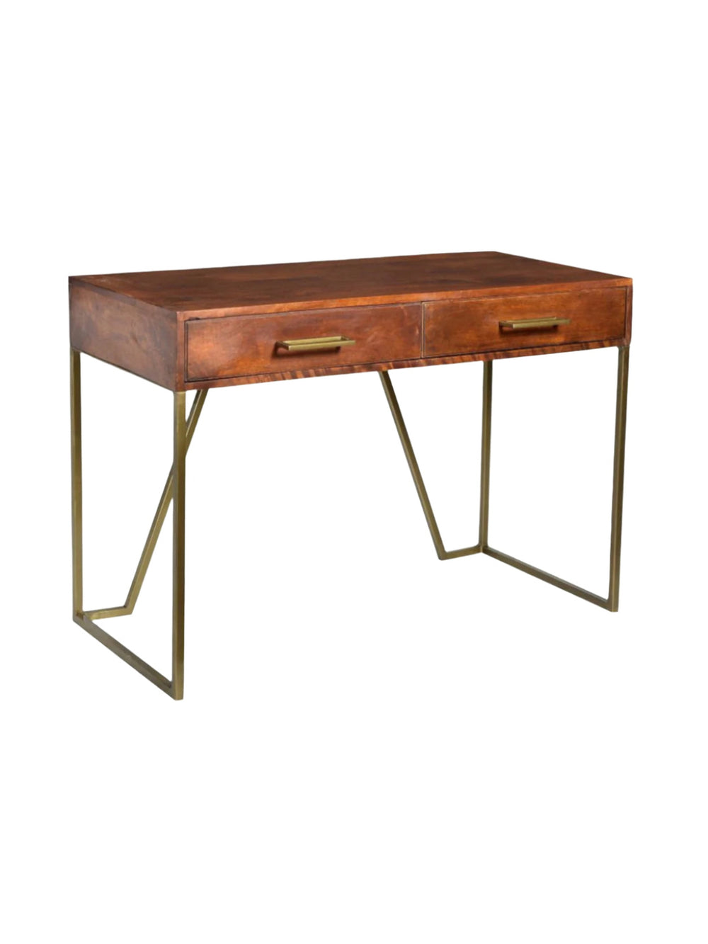 Meredith Desk | Walnut & Brass