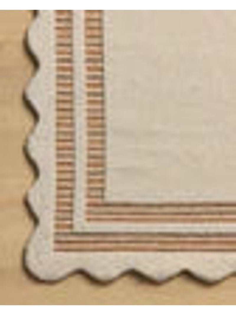 Scottie Wool Rug|Ivory/Rust 5' x 7'5"