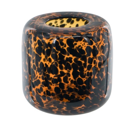 Cheetah Glass Vase