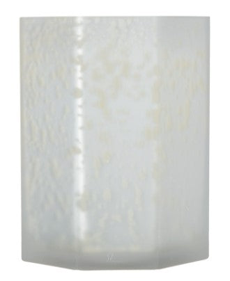 White Octagonal Candle Holder