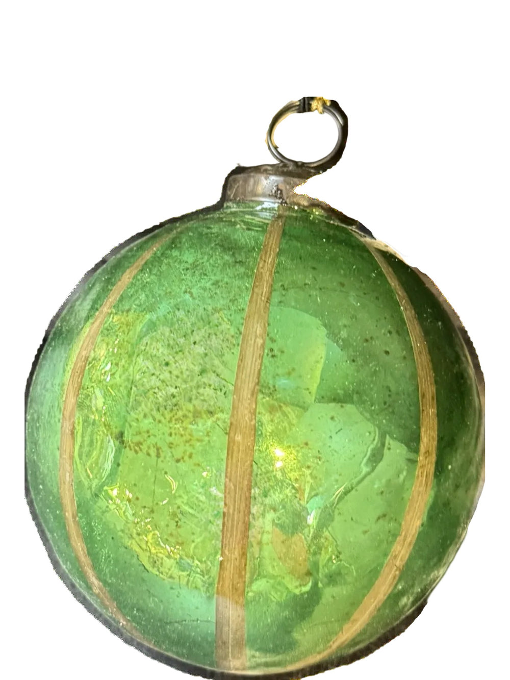 Vintage 4" Glass Ball Ornament