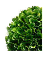 Artificial Boxwood Topiary in Plant Pot |Green & White