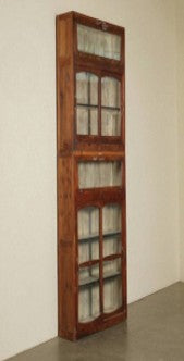 Wooden 2 Part Glass Cabinet