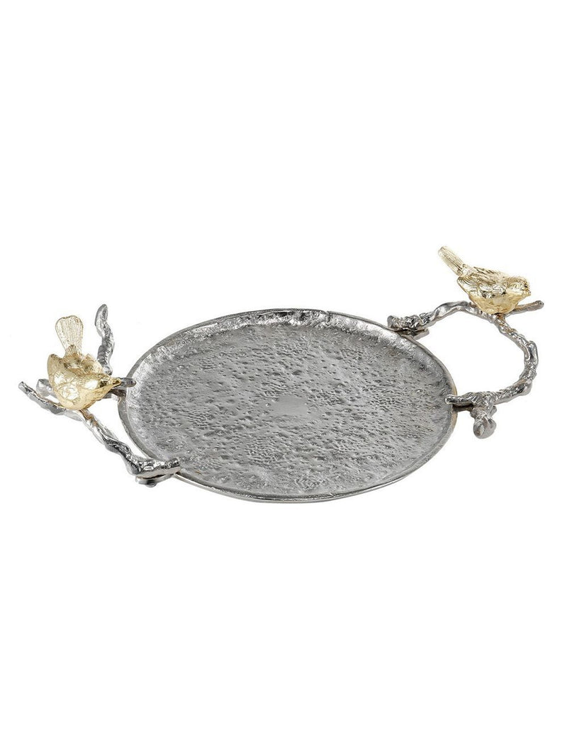 Alana Tray w/Birds on Handles 14”