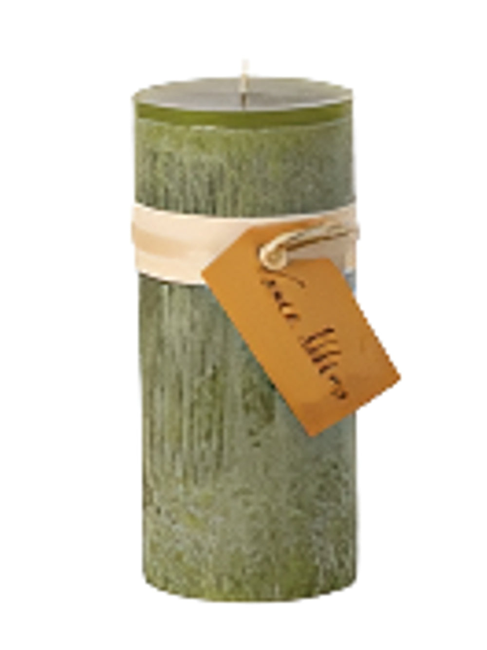 Moss 4" Timber Pillar Candle