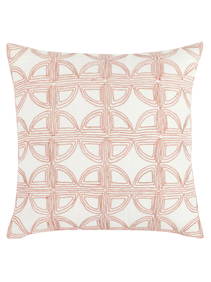 Elea 22" Pillow | Ivory/Blush
