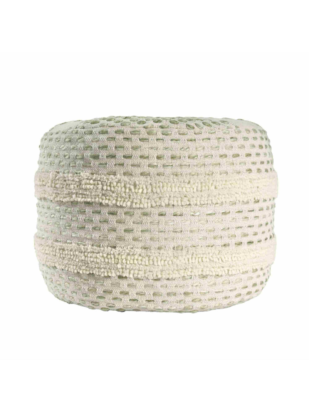 Sage/Ivory Pouf