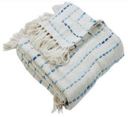 Hand Woven Blue Throw