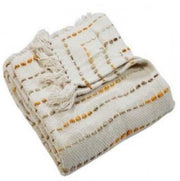 Hand Woven Yellow Throw