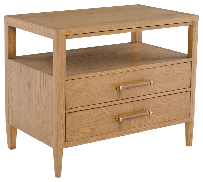 Maxwell Nightstand | Sunlit Oak  | 36 x 21 x 29