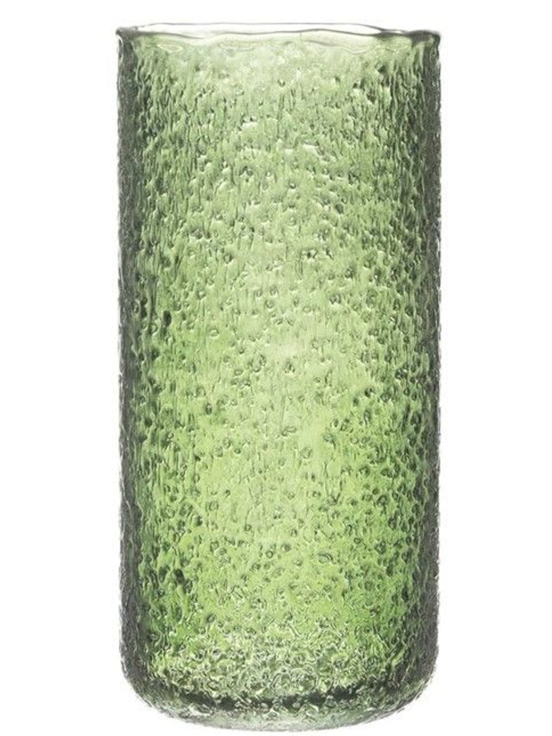 Seeded Glass Hurricane Vase
