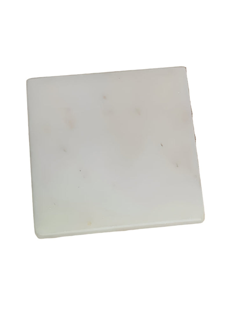 White Marble Coasters S\4