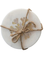 Snowflake Inlay Marble Coasters
