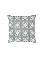 Elea Throw Pillow 22" | Ivory/Navy