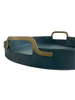 Tinsley Leather Server | Blue